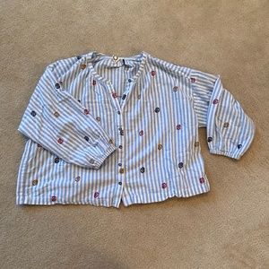 Anthropologie Akemi + Kin Stripe Blouse